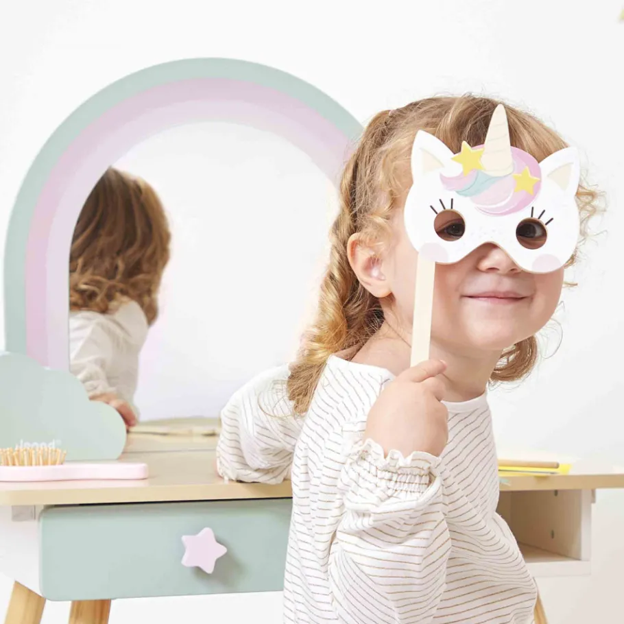 Janod Coiffeuse en bois et accessoires Licorne* Tables & Mobilier|Beauté