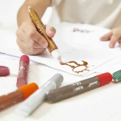 Janod Colle à Paillettes x9 tubes* Peinture Par Numéro & Coloriage|Tampons & Papeterie