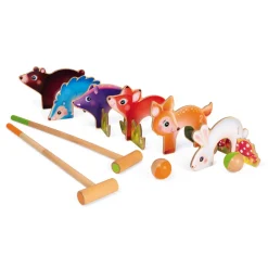 Janod Croquet Animaux de la Forêt (bois)* Sports & Activités D'Extérieur