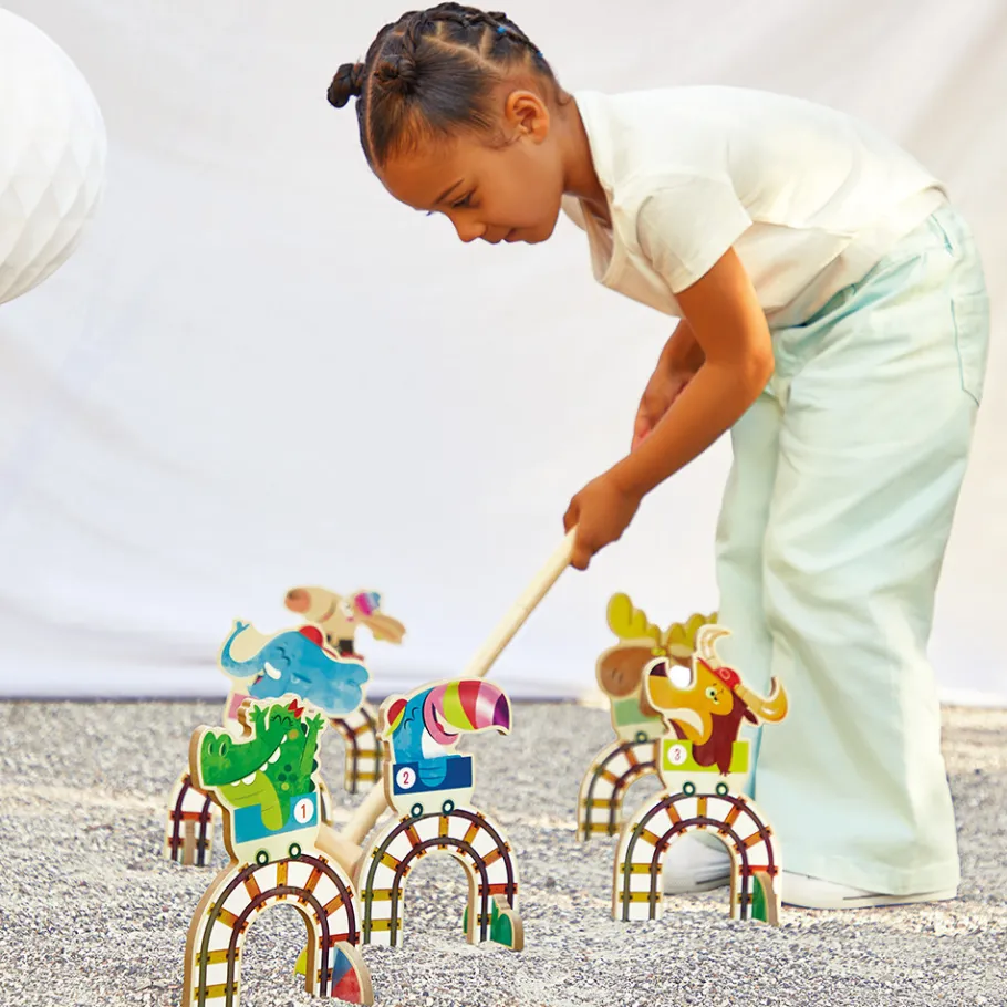 Janod Croquet Grand Huit Applepop* Sports & Activités D'Extérieur