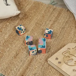 Janod Cubes en bois animaux - Partenariat WWF®* Cubes & Pyramides|Manipulation & Encastrement