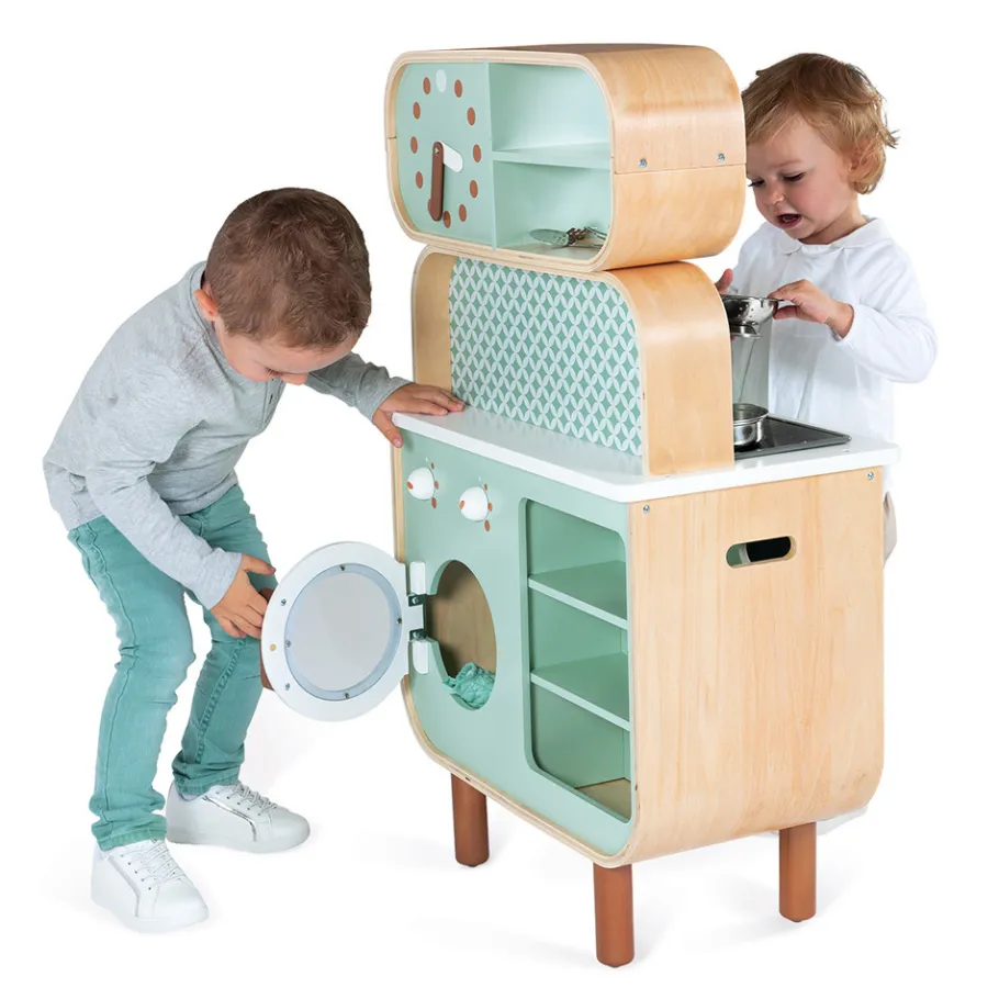 Janod Cuisine double face Cooker Reverso (bois)* Cuisines, Dinettes & Marchandes