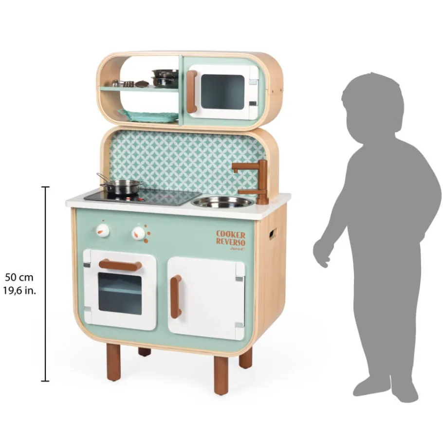 Janod Cuisine double face Cooker Reverso (bois)* Cuisines, Dinettes & Marchandes
