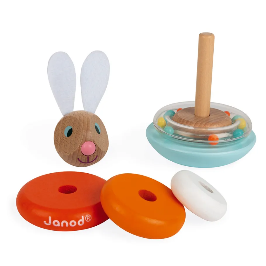 Janod Empilable Culbuto Lapin (bois)* Manipulation & Encastrement