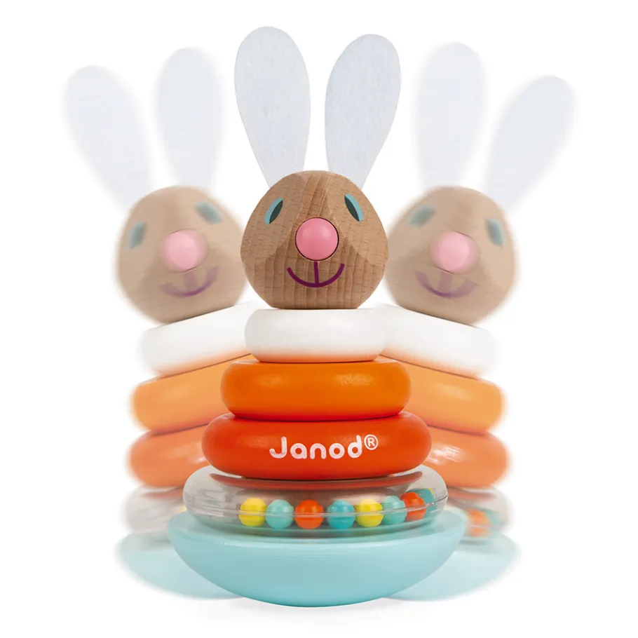 Janod Empilable Culbuto Lapin (bois)* Manipulation & Encastrement