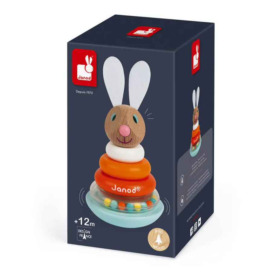 Janod Empilable Culbuto Lapin (bois)* Manipulation & Encastrement