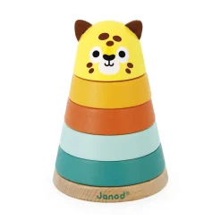 Janod Empilable Jaguar Tropik* Formes & Couleurs|Cubes & Pyramides