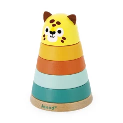 Janod Empilable Jaguar Tropik* Formes & Couleurs|Cubes & Pyramides