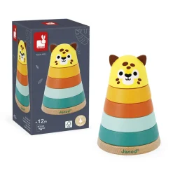 Janod Empilable Jaguar Tropik* Formes & Couleurs|Cubes & Pyramides