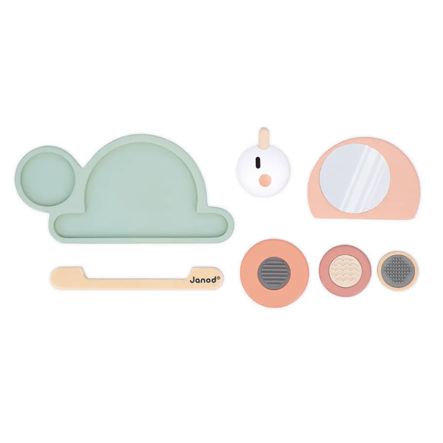 Janod Empilable Sensoriel Escargot Sweet Cocoon* Puzzles En Bois Premier Âge