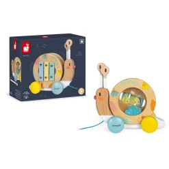 Janod Escargot à Promener Pure (bois)* Jouets Musicaux|Jouets À Promener & À Pousser