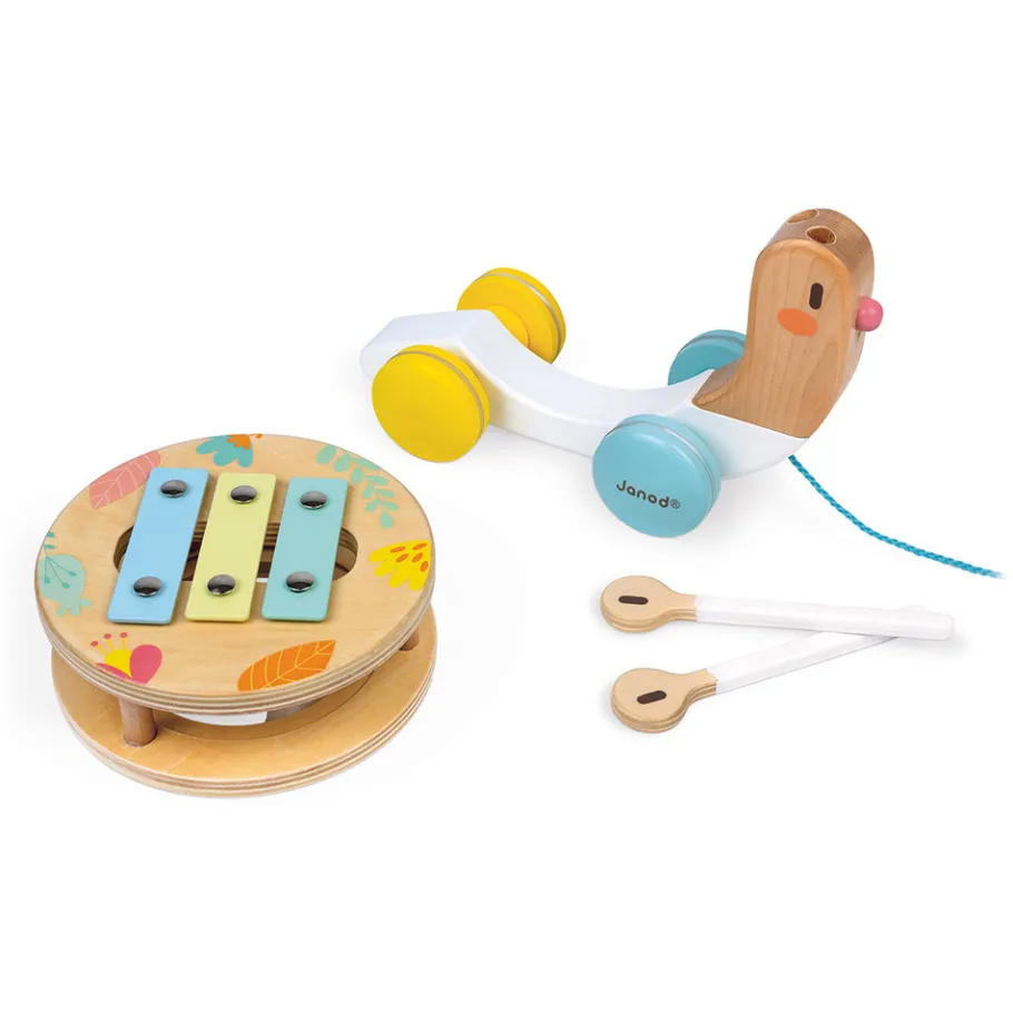 Janod Escargot à Promener Pure (bois)* Jouets Musicaux|Jouets À Promener & À Pousser