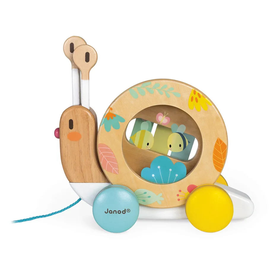 Janod Escargot à Promener Pure (bois)* Jouets Musicaux|Jouets À Promener & À Pousser