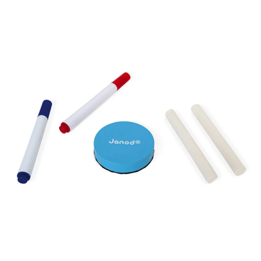 Janod Essentiel - Mallette de Lettres Cursives 4 en 1* Jeux Éducatifs Primaire|Jeux Éducatifs Chiffres & Lettres