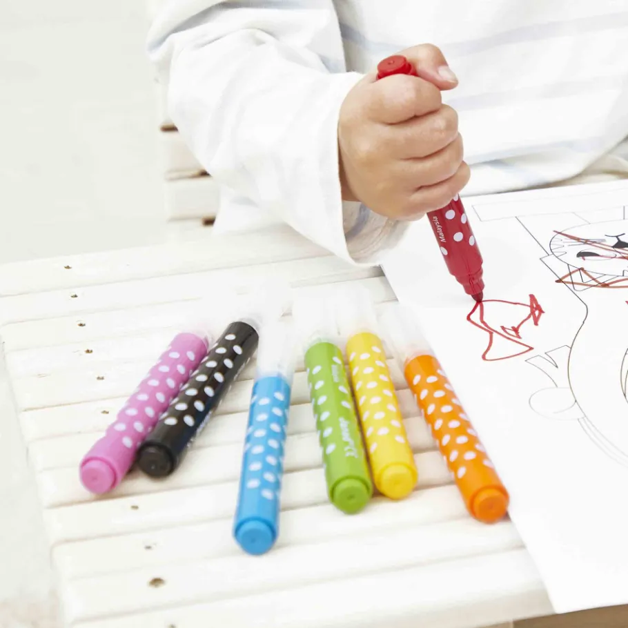 Janod Feutres Jumbo x8* Peinture Par Numéro & Coloriage