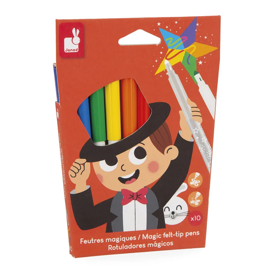 Janod Feutres Magiques x10* Peinture Par Numéro & Coloriage