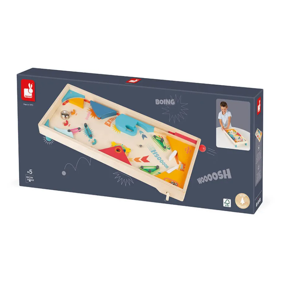 Janod Flipper en bois* Jeux De Lancer