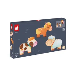 Janod Funny Magnet - Ferme (bois)* Jouets Magnétiques