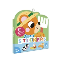 Janod Grandes Gommettes Animaux de la Ferme x50* Mosaïques & Gommettes