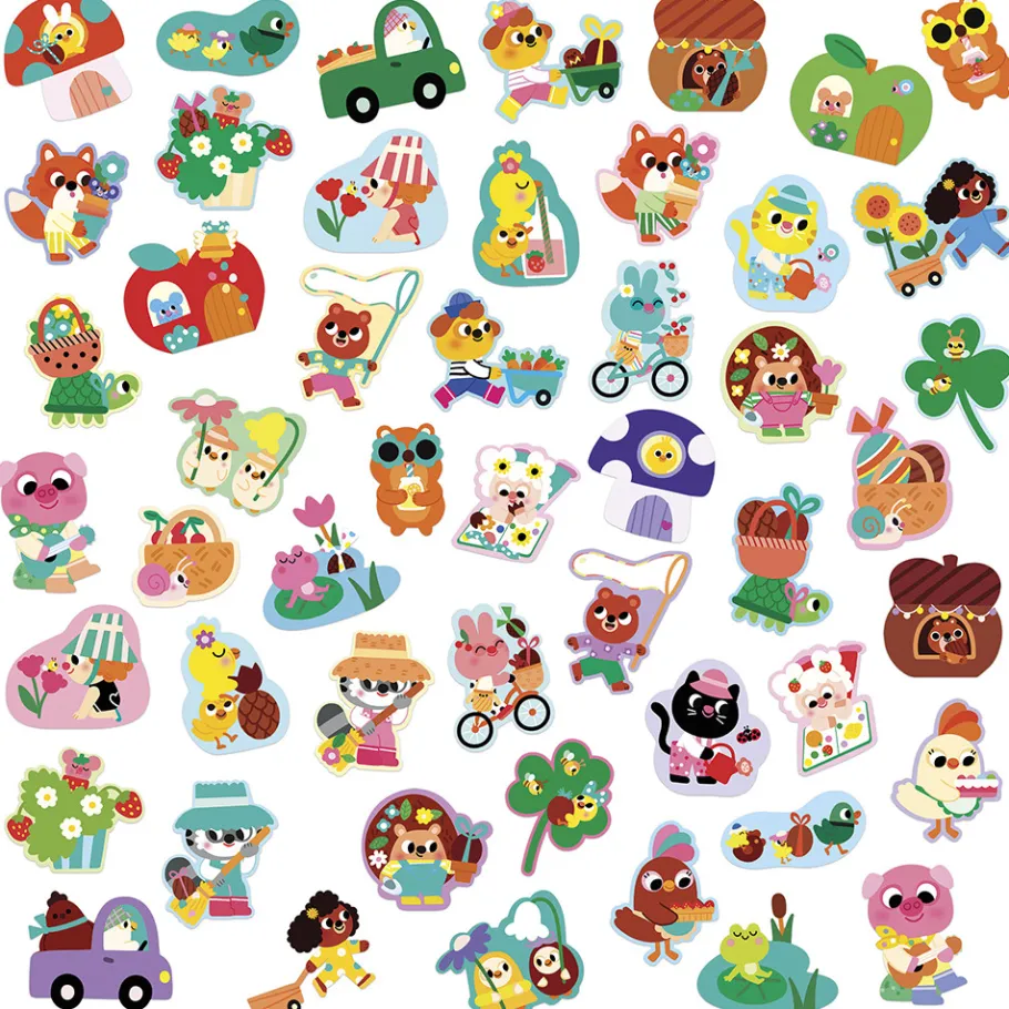 Janod Grandes Gommettes Printemps x50* Mosaïques & Gommettes