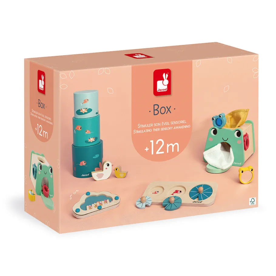 Janod Box - 12 mois* Jouets Musicaux|Puzzles En Bois Premier Âge