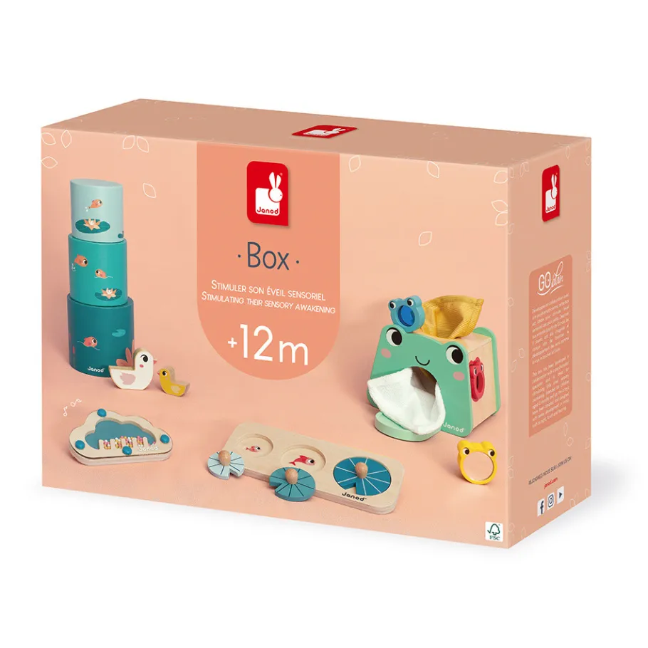 Janod Box - 12 mois* Jouets Musicaux|Puzzles En Bois Premier Âge