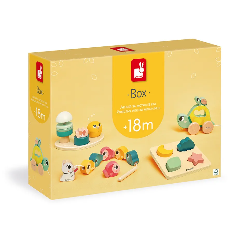 Janod Box - 18 mois* Jouets Musicaux|Puzzles En Bois Premier Âge
