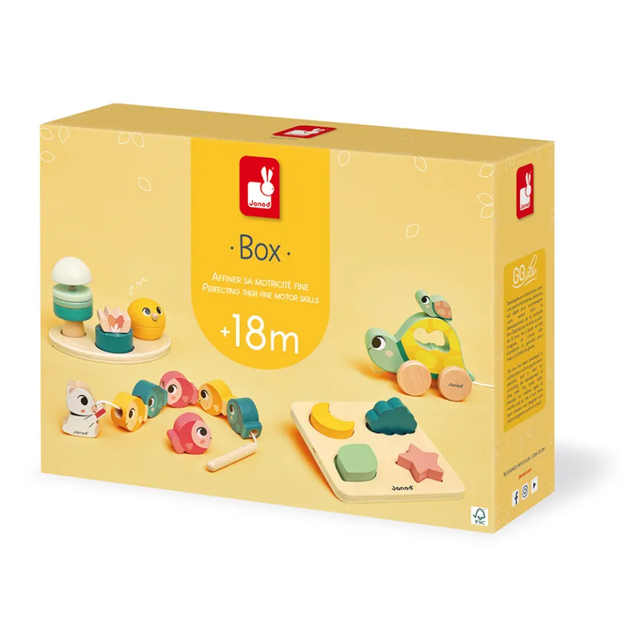 Janod Box - 18 mois* Jouets Musicaux|Puzzles En Bois Premier Âge