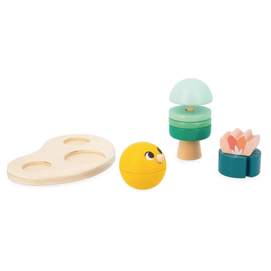 Janod Box - 18 mois* Jouets Musicaux|Puzzles En Bois Premier Âge