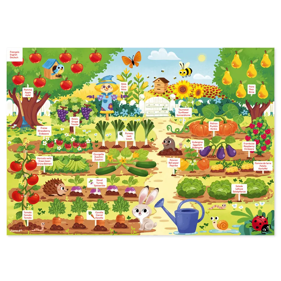 Janod Jardin magnétique (bois)* Jeux Éducatifs Magnétiques
