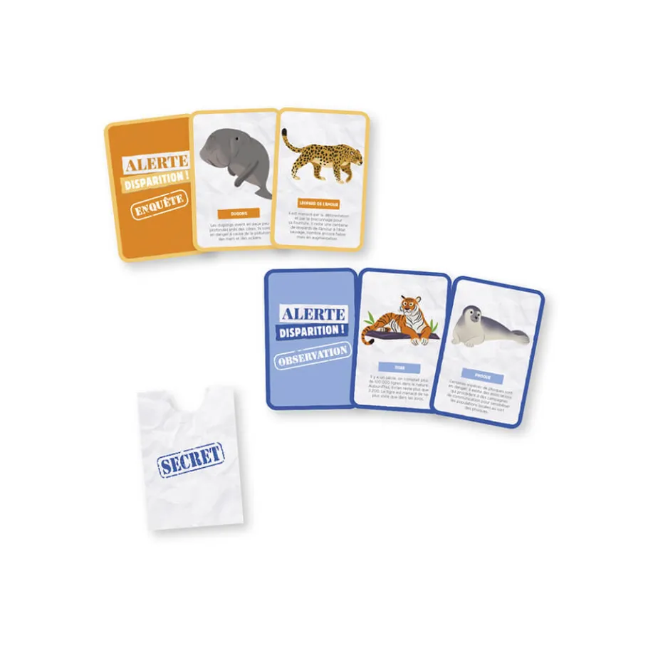 Janod Jeu Alerte Disparition ! Animaux Menacés* Jeux De Mémoire & D'Associations|Jeux Éducatifs Primaire