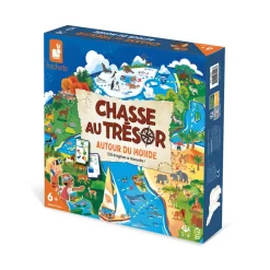 Janod Jeu Chasse au Trésor Autour du Monde* Jeux De Rapidité & De Stratégie|Jeux Éducatifs Primaire