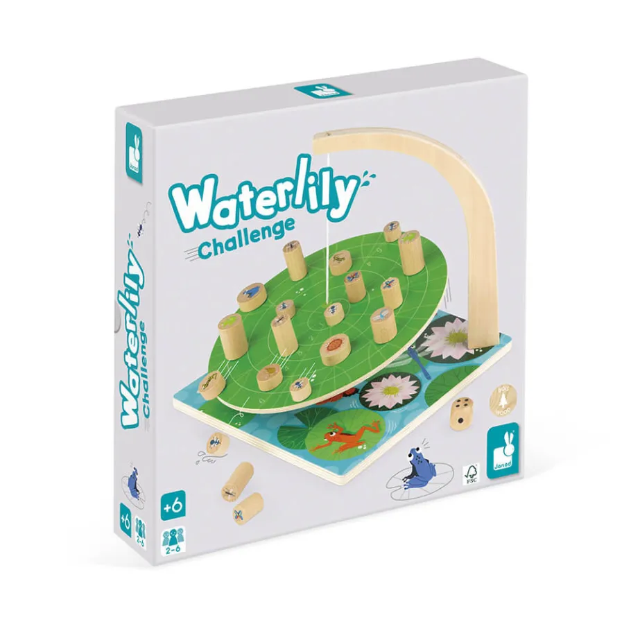 Janod Jeu d'Adresse - Waterlily Challenge (bois)* Jeux D'Équilibre