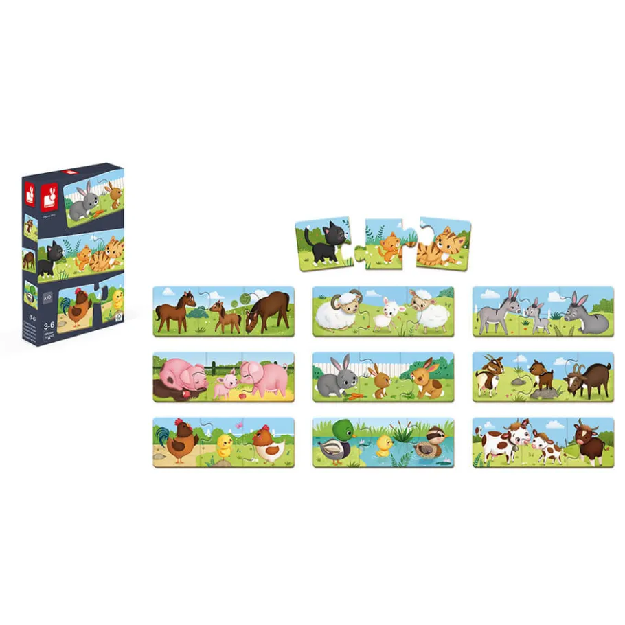 Janod Jeu d'association - puzzle Trionimo 30 pièces* Jeux De Mémoire & D'Associations|Jeux Éducatifs Maternelle