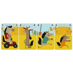 Janod Jeu de 7 Familles Family Farm* Jeux De Mémoire & D'Associations|Tracteurs & Animaux De La Ferme