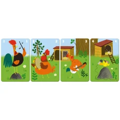 Janod Jeu de 7 Familles Family Farm* Jeux De Mémoire & D'Associations|Tracteurs & Animaux De La Ferme