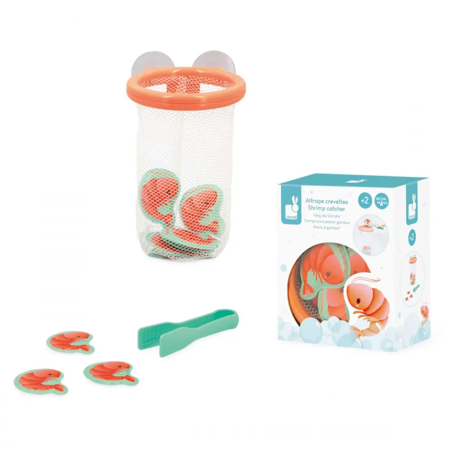 Janod Jeu de Bain Attrape-Crevettes* Coloriages & Jeux De Pêche À La Ligne