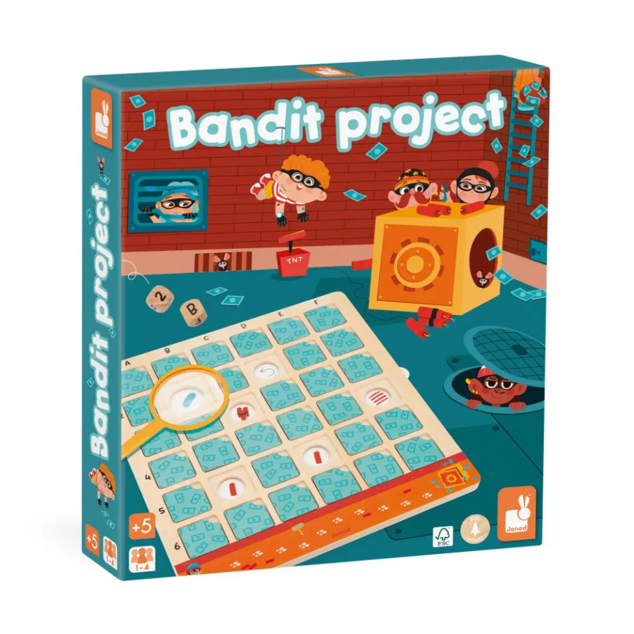 Janod Jeu Educatif - Bandit Project* Jeux De Rapidité & De Stratégie|Jeux Éducatifs Maternelle