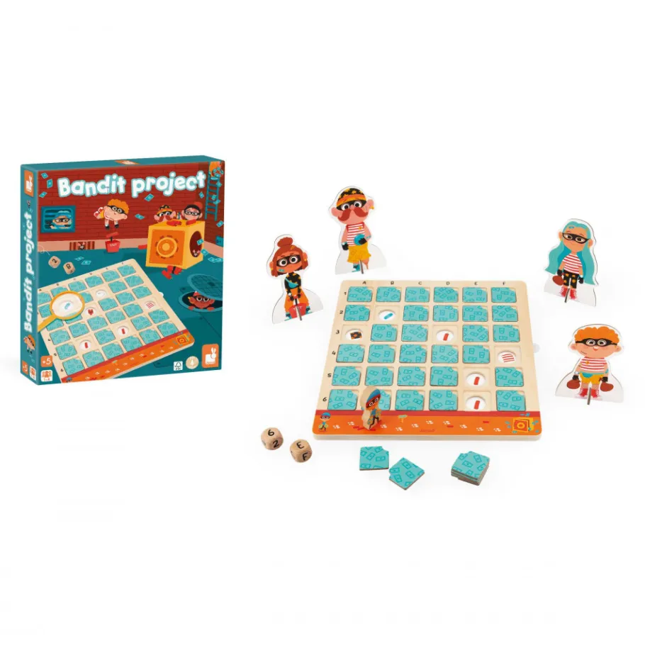 Janod Jeu Educatif - Bandit Project* Jeux De Rapidité & De Stratégie|Jeux Éducatifs Maternelle