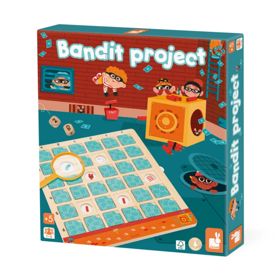 Janod Jeu Educatif - Bandit Project* Jeux De Rapidité & De Stratégie|Jeux Éducatifs Maternelle