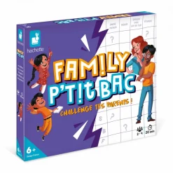 Janod Jeu Family P'tit Bac - Challenge tes Parents* Jeux De Rapidité & De Stratégie|Jeux Éducatifs Primaire