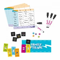 Janod Jeu Family P'tit Bac - Challenge tes Parents* Jeux De Rapidité & De Stratégie|Jeux Éducatifs Primaire