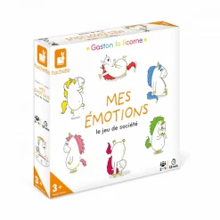 Janod Jeu Gaston la Licorne - Mes Emotions* Jeux De Rapidité & De Stratégie|Jeux De Parcours