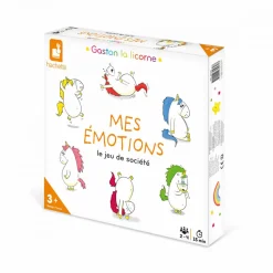Janod Jeu Gaston la Licorne - Mes Emotions* Jeux De Rapidité & De Stratégie|Jeux De Parcours
