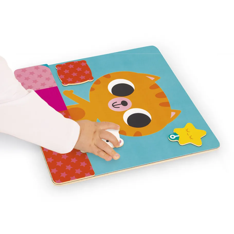 Janod Jeu Magnétique - Petit Chat des Rituels* Jeux Éducatifs Maternelle|Jeux Éducatifs Magnétiques