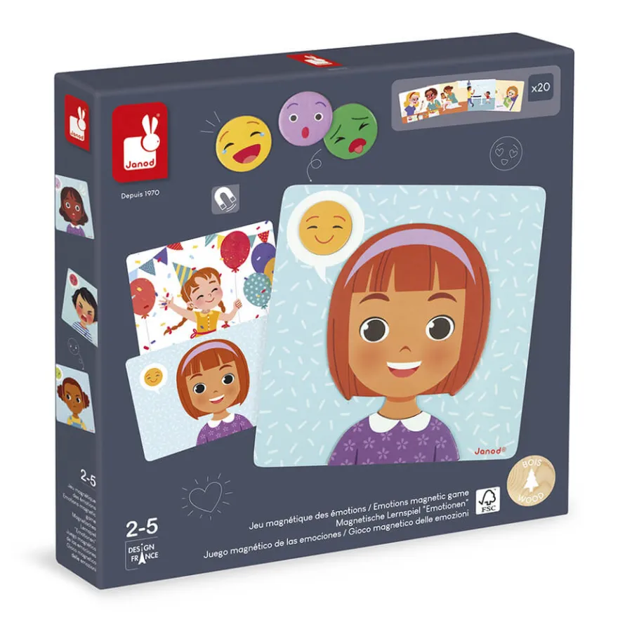 Janod Jeu Magnétique des Émotions* Jeux Éducatifs Primaire|Jeux Éducatifs Maternelle