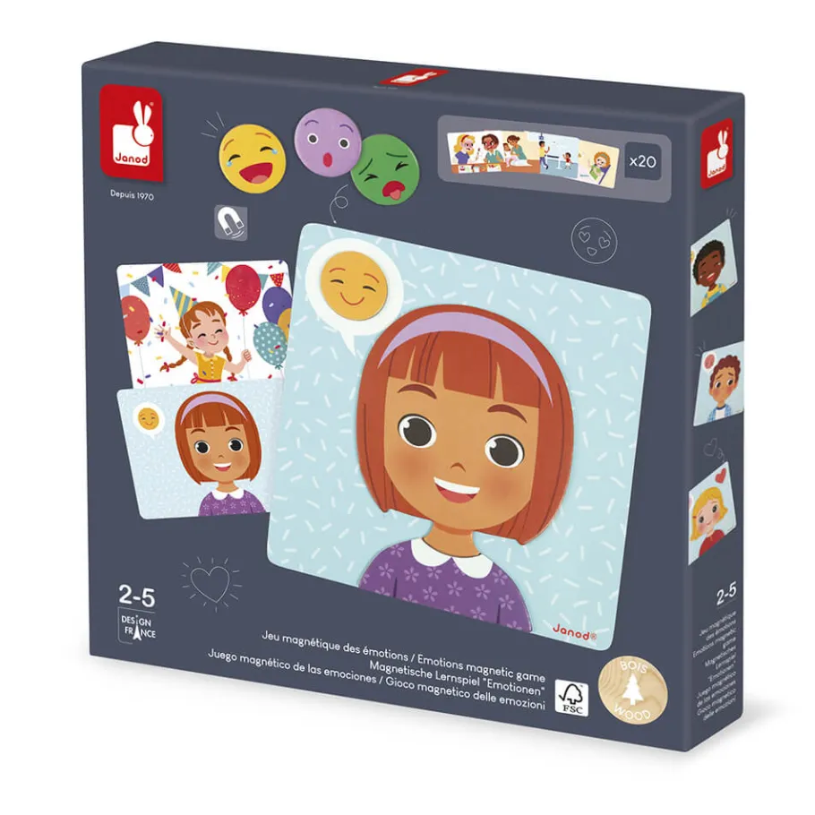 Janod Jeu Magnétique des Émotions* Jeux Éducatifs Primaire|Jeux Éducatifs Maternelle