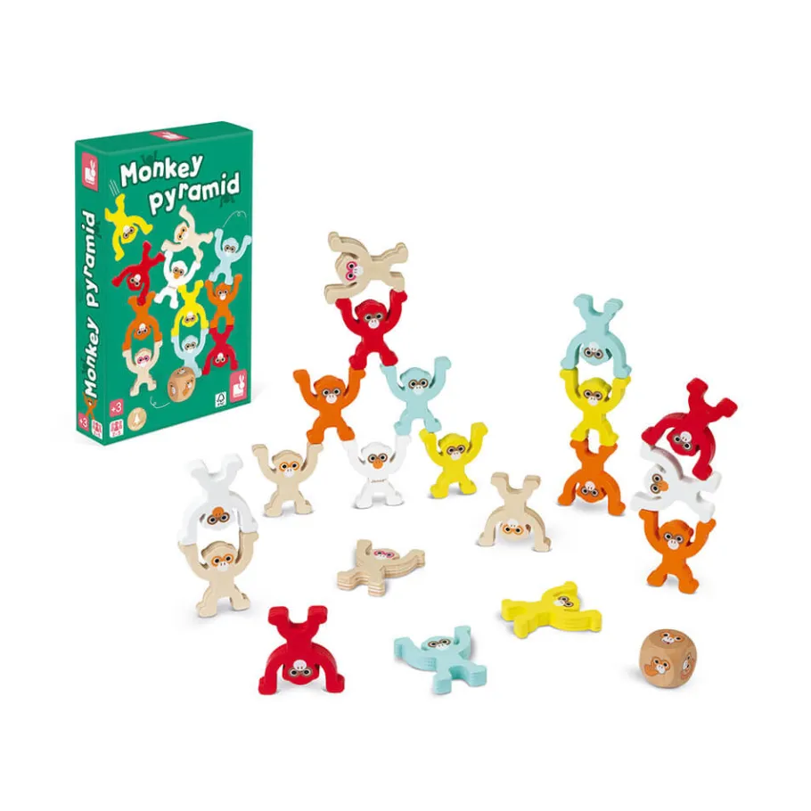 Janod Jeu Monkey Pyramid* Jeux D'Équilibre