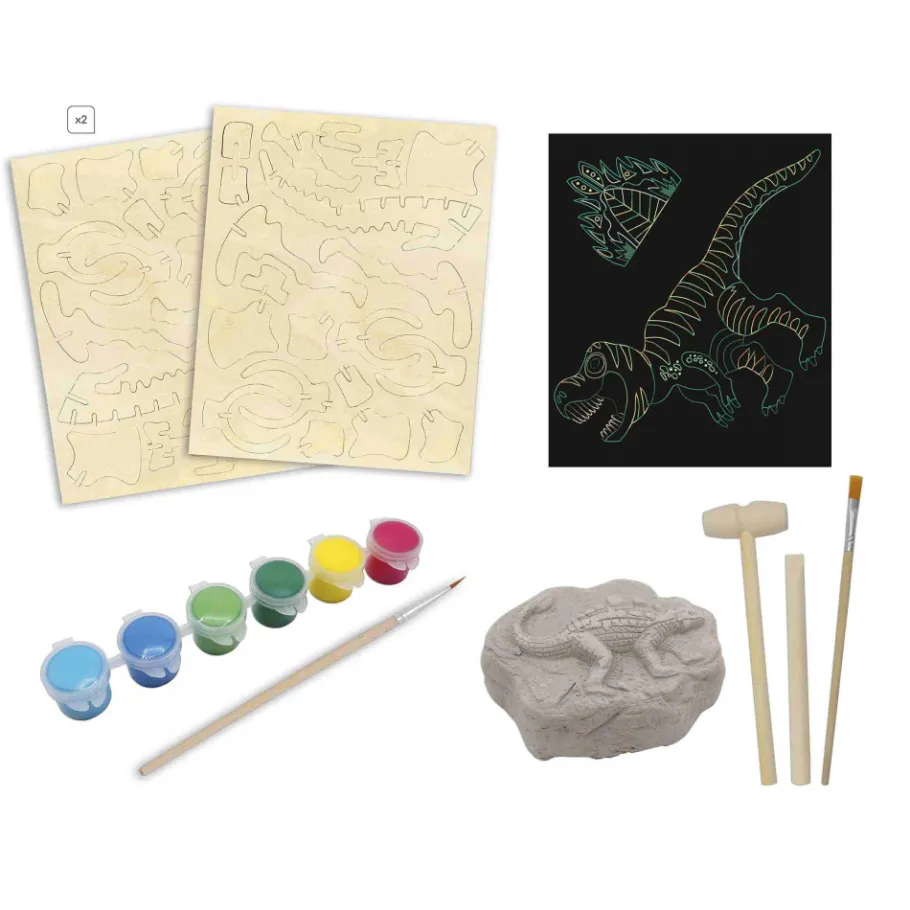 Janod Jurassic Explorer - Mallette Explorateur* Créations 3D|Cartes À Gratter