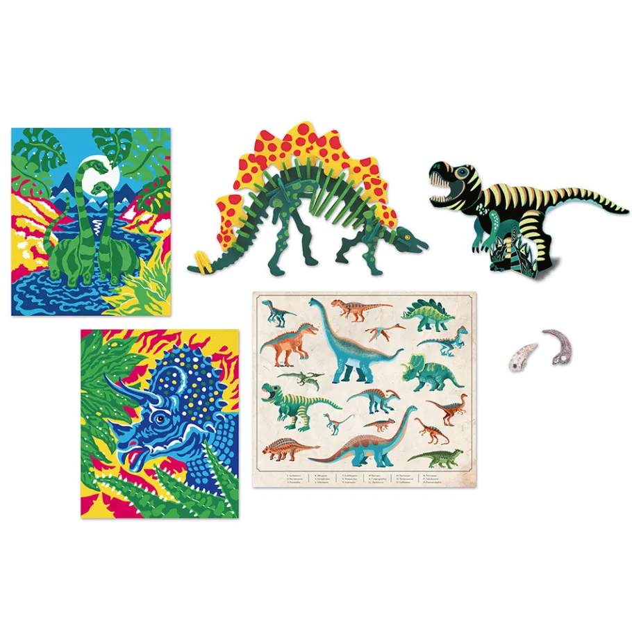 Janod Jurassic Explorer - Mallette Explorateur* Créations 3D|Cartes À Gratter